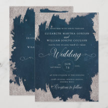 Tarjeta de Boda de Invierno Celestial Estrella de