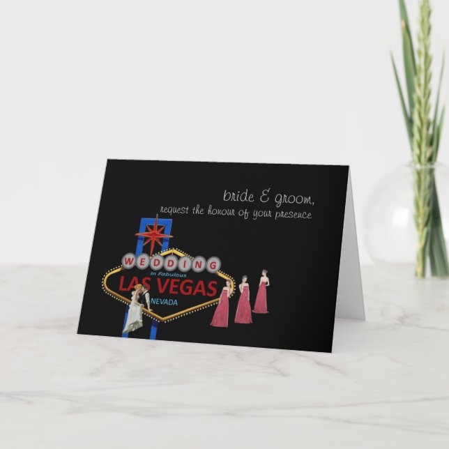 Tarjeta de Boda de la Capilla de Las Vegas (Anverso)