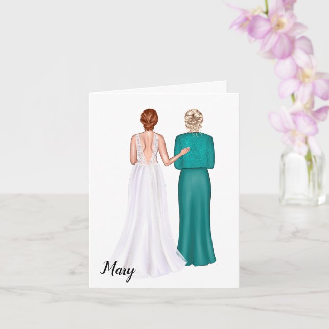 Tarjeta de Boda de la madre de la novia (Orquídea)