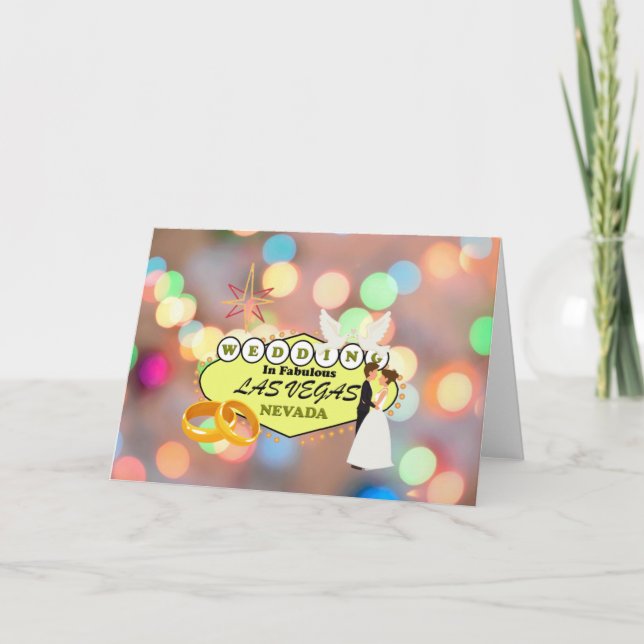 Tarjeta de boda de Las Vegas (Anverso)