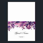 Tarjeta de boda de lavanda. Tarjeta de nombre púrp<br><div class="desc">Elementos coincidentes - https://goo.gl/nkHtsq (H) Tenga en cuenta, necesitará doblar las tarjetas en el (H) del centro. Puede cambiar el número de tablas, nombres y crear tantas tarjetas de lugar como sea necesario. Coloca cada uno de ellos en el carrito por separado (H) Usted puede cambiar el color o el...</div>