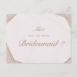 tarjeta de boda de mármol geométrico dorado para d