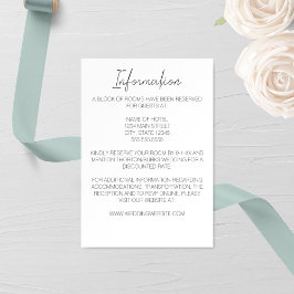 Tarjeta de Boda de Narciso minimalista