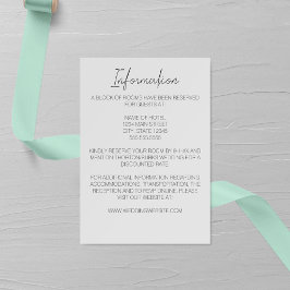 Tarjeta de Boda de Narciso minimalista