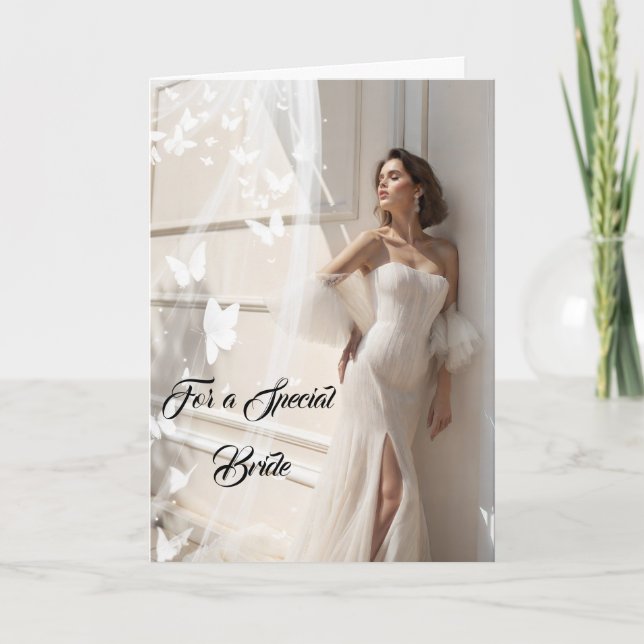 Tarjeta de Boda de novia (Anverso)