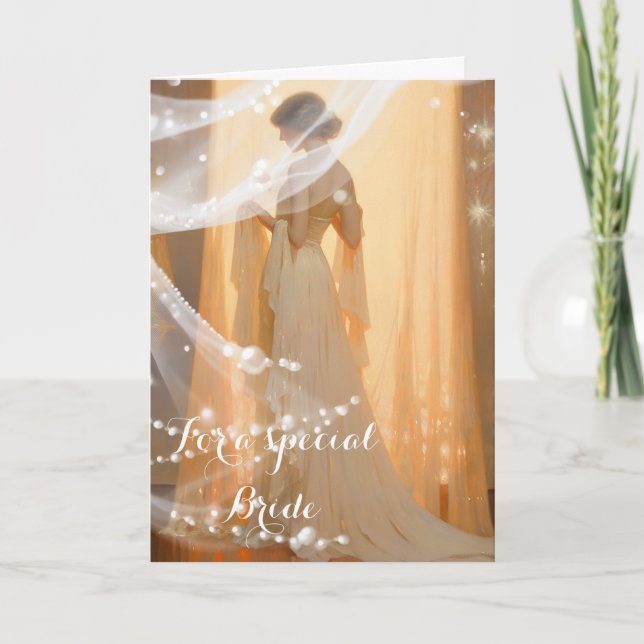 Tarjeta de Boda de novia (Anverso)