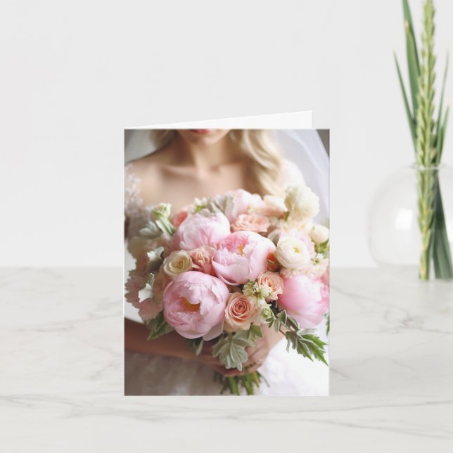 Tarjeta de Boda de novia (Anverso)