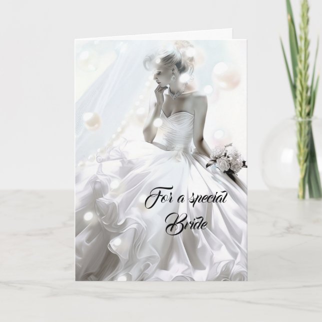 Tarjeta de Boda de novia (Anverso)