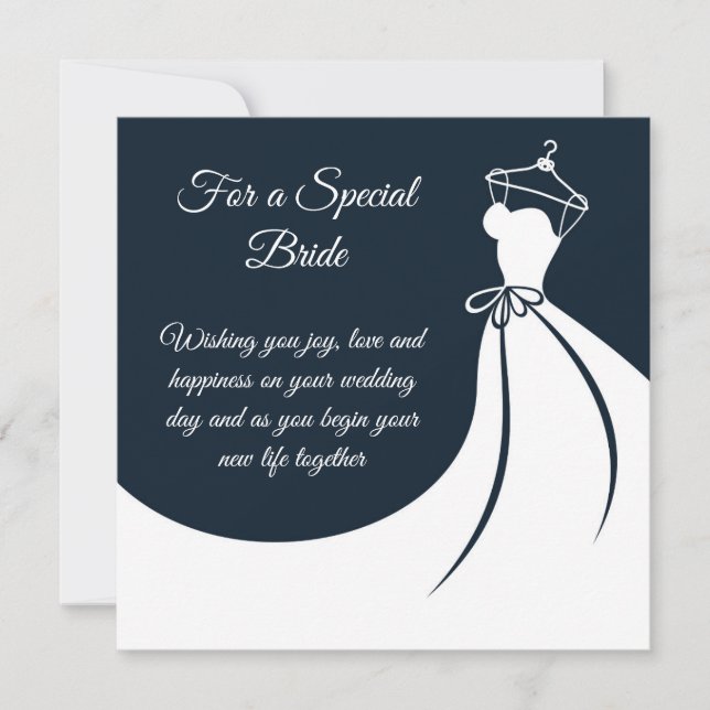 Tarjeta de Boda de novia (Anverso)