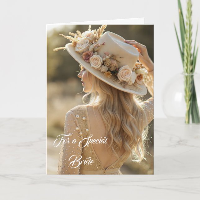 Tarjeta de Boda de novia (Anverso)