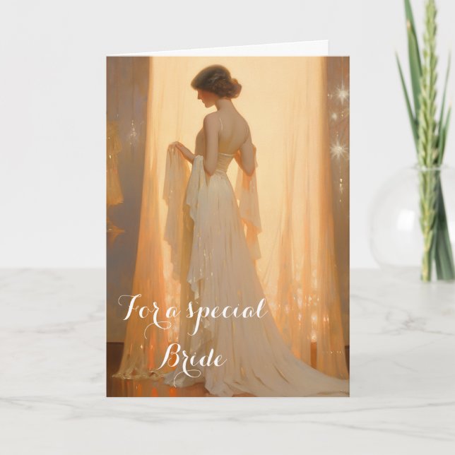 Tarjeta de Boda de novia (Anverso)