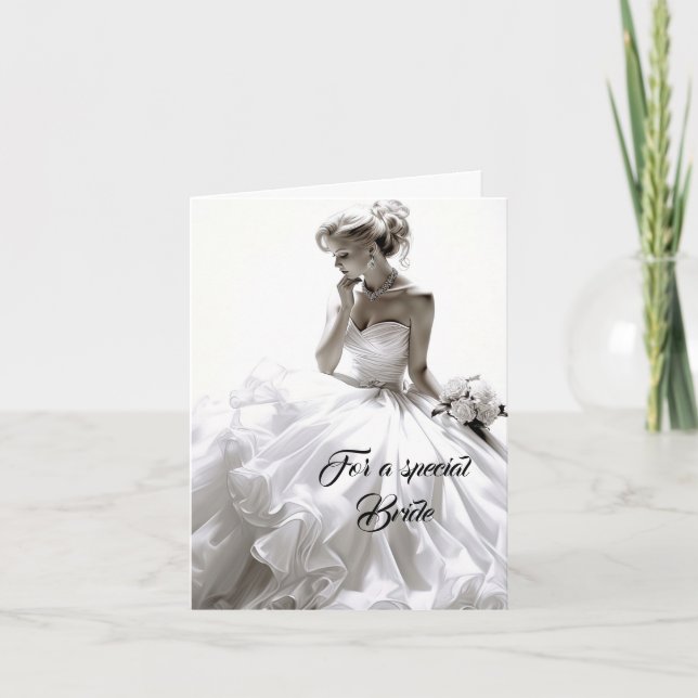 Tarjeta de Boda de novia (Anverso)