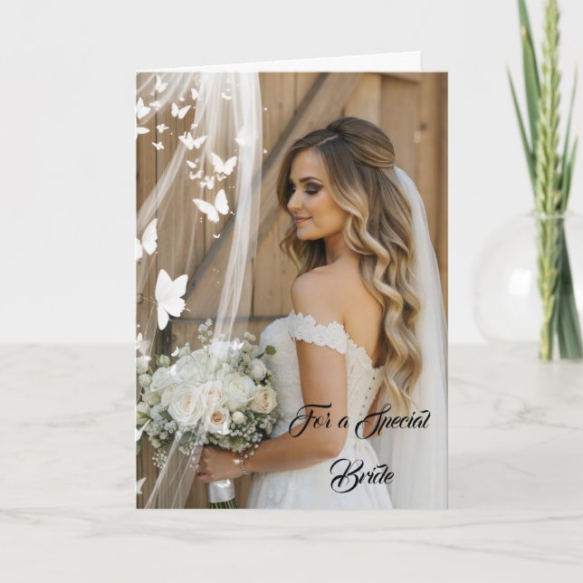 Tarjeta de Boda de novia (Anverso)