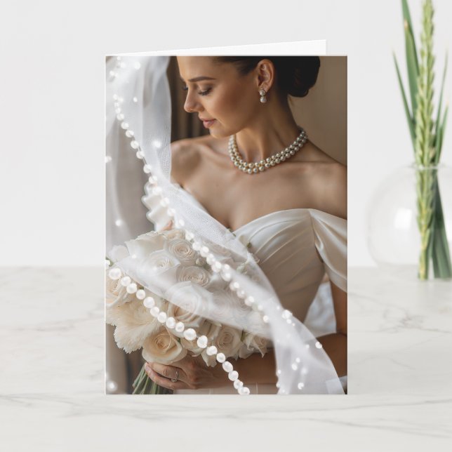 Tarjeta de Boda de novia (Anverso)