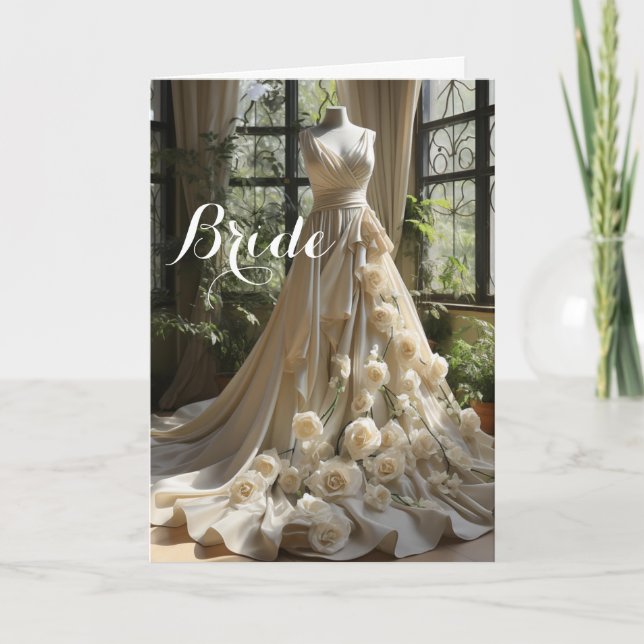Tarjeta de Boda de novia (Anverso)