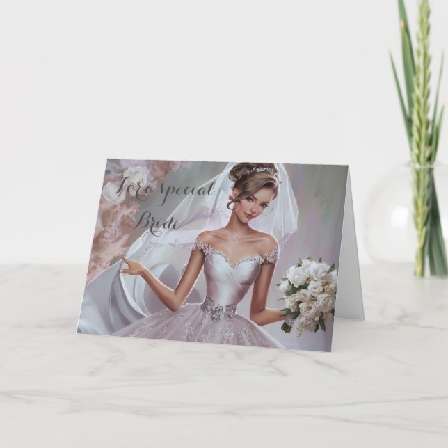 Tarjeta de Boda de novia (Anverso)