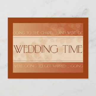 Tarjeta de boda de otoño