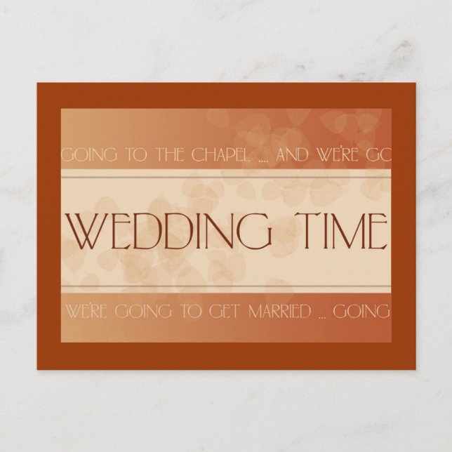 Tarjeta de boda de otoño (Anverso)