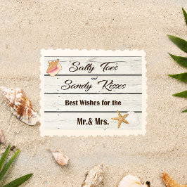 Tarjeta de boda de playa