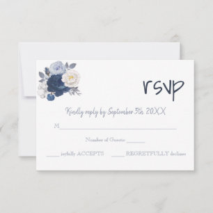 Tarjeta de Boda de respuesta RSVP