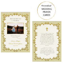 Tarjeta de Boda del marco dorado estilo victoriano