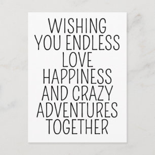 Tarjeta de boda / Deseándoles Amor y Felicidad sin