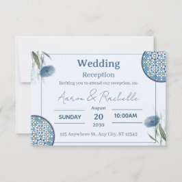 Tarjeta de Boda Elegancia Arabesca