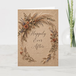 Tarjeta de boda en blanco tradicional