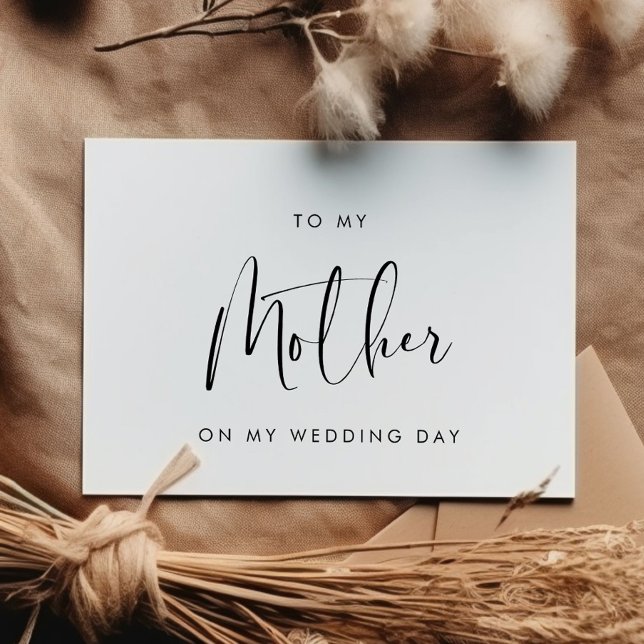 Tarjeta de boda en blanco y negro para mi madre (Subido por el creador)