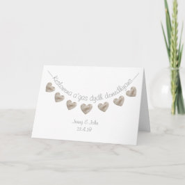 Tarjeta de boda en idioma cornualés