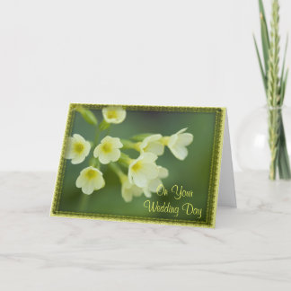 Tarjeta de Boda familiar mezclada con flores peque