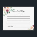 Tarjeta de Boda floral contemporánea Eucalyptus<br><div class="desc">Esta tarjeta de consejo boda floral contemporánea eucalipto es perfecta para un boda moderno. El diseño presenta acuarela morada, ondulada, y torgoña deliciosa peonías con hojas de eucalipto verde, inspiradora belleza artística. Estas tarjetas son perfectas para un boda, una ducha de novia, una ducha de bebé, una fiesta de graduación...</div>