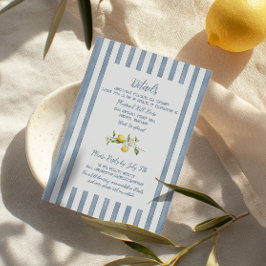 Tarjeta de Boda floral La Dolce Vita Lemon