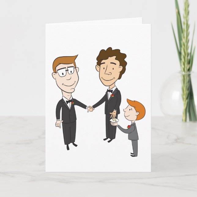 Tarjeta de Boda gay (Anverso)