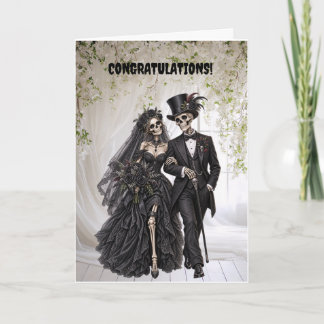 Tarjeta de boda gótica