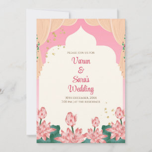 Tarjeta de boda hindú Invitación digital de boda i