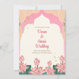 Tarjeta de boda hindú Invitación digital de boda i