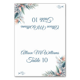 Tarjeta de boda-Icono de sueño tropical-pez-