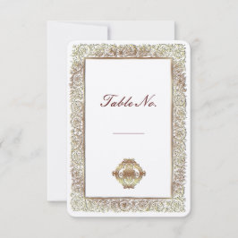 Tarjeta de boda india roja