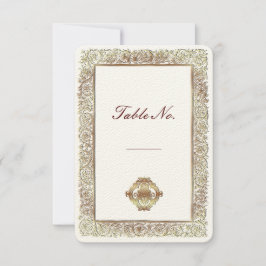 Tarjeta de boda india roja