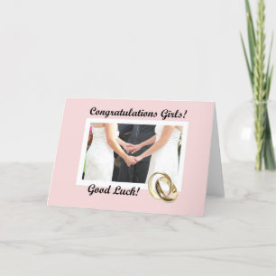 Tarjeta de Boda lesbiana