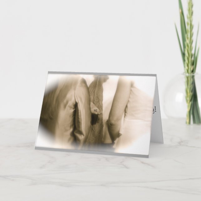 Tarjeta de boda lesbiana (Anverso)