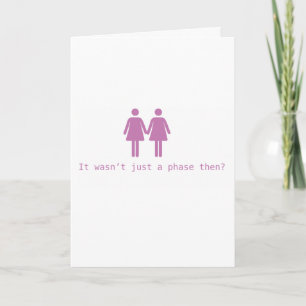Tarjeta de boda lesbiana