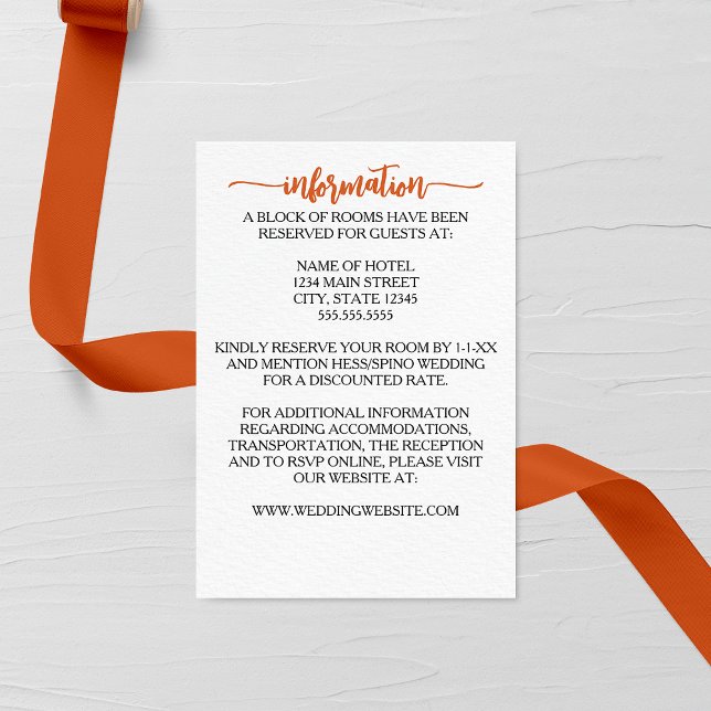 Tarjeta de Boda Marigold minimalista (Subido por el creador)