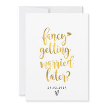 tarjeta de boda más tarde elegante
