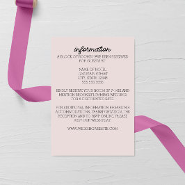 Tarjeta de Boda minimalista de Aster Púrpura