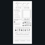 Tarjeta de Boda Minimalista de Ellesmere<br><div class="desc">Captura la diversión de tu día especial con estas tarjetas bodas alternativas. El reverso incluye líneas para un mensaje especial de los clientes. Los encabezados de script son una imagen que no se puede editar. El resto del texto es totalmente editable. Para una personalización más avanzada de este diseño, simplemente...</div>