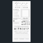 Tarjeta de Boda Minimalista de Ellesmere<br><div class="desc">Captura la diversión de tu día especial con estas tarjetas bodas alternativas. El reverso incluye líneas para un mensaje especial de los clientes. Los encabezados de script son una imagen que no se puede editar. El resto del texto es totalmente editable. Para una personalización más avanzada de este diseño, simplemente...</div>