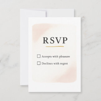 Tarjeta de boda minimalista elegante de RSVP – 3.5