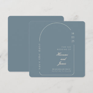 Tarjeta de Boda Moderna y Elegante para Guardar la